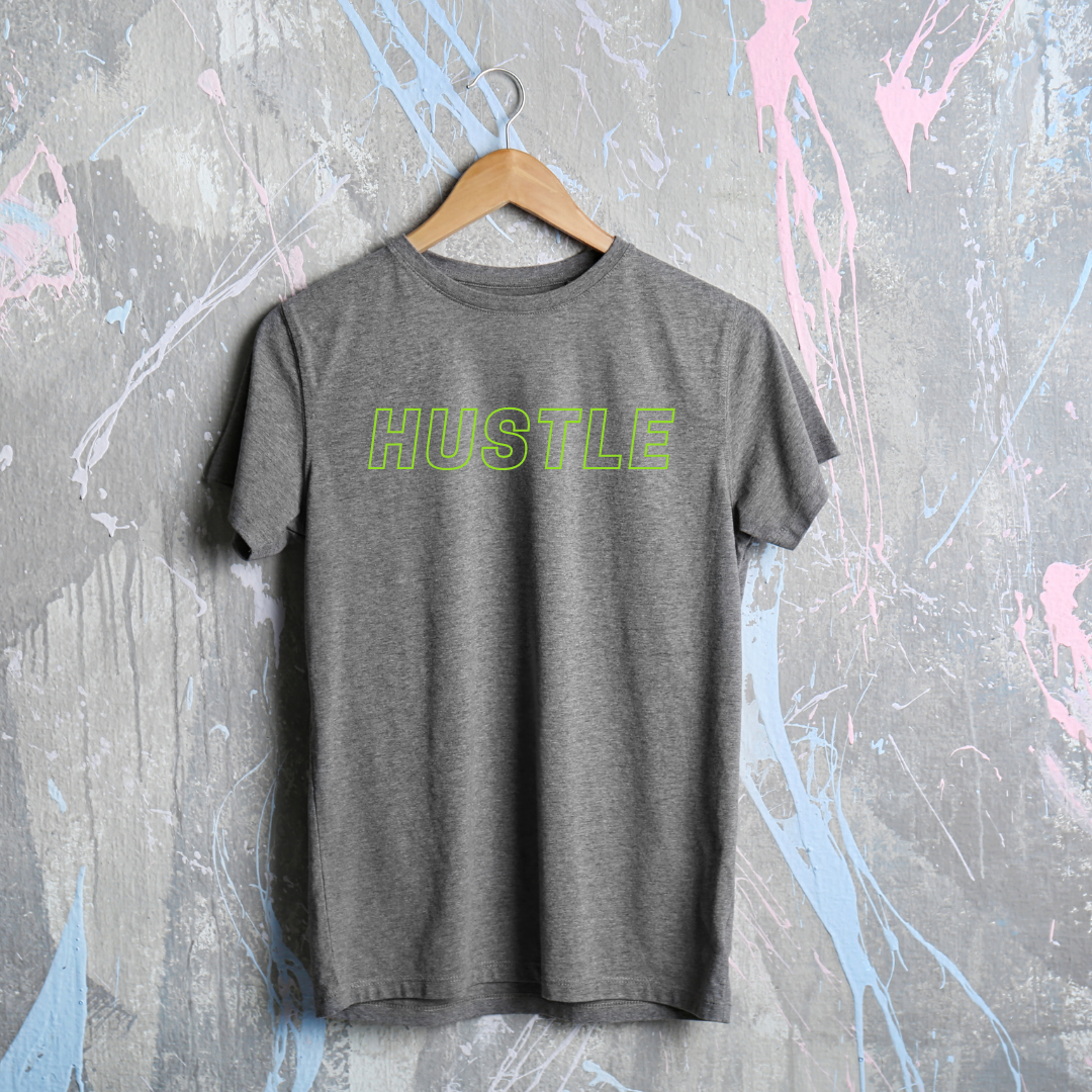 ZOXAZO Gray Round Neck T-Shirt